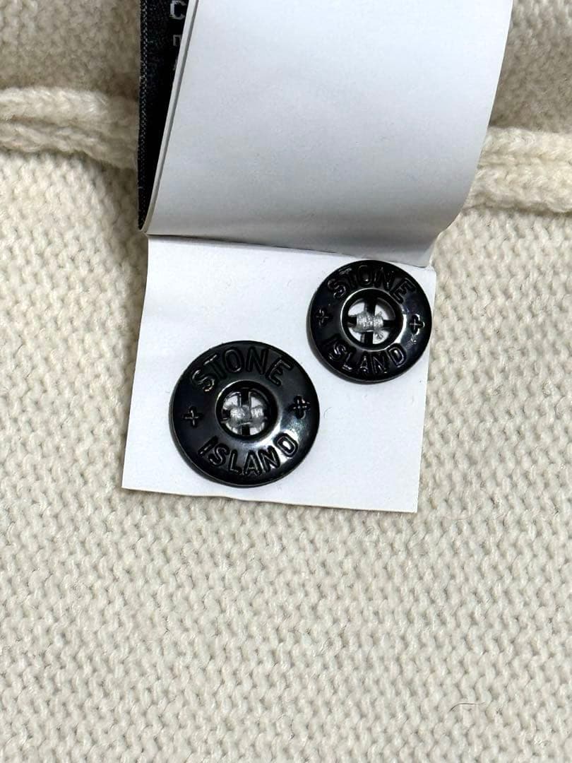 STONE  / ジップアップニットカーディガン/ アイボリー