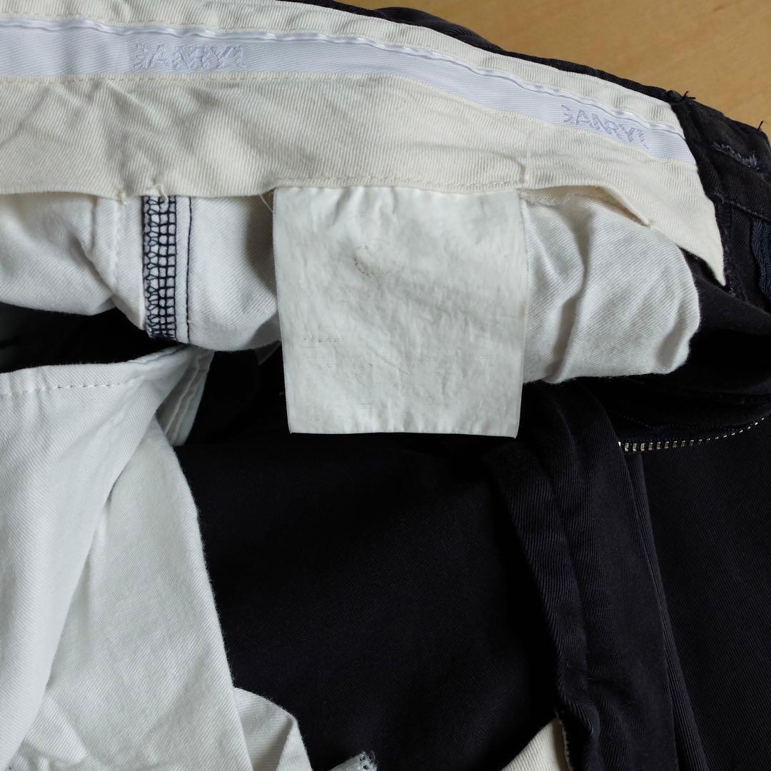 GANRYU コムデギャルソン サルエル　チノパン　ネイビー S