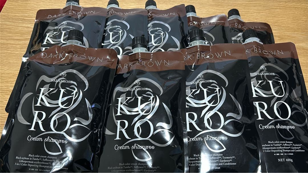 KURO VRクロ　クリームシャンプー　ダークブラウン　7個セット