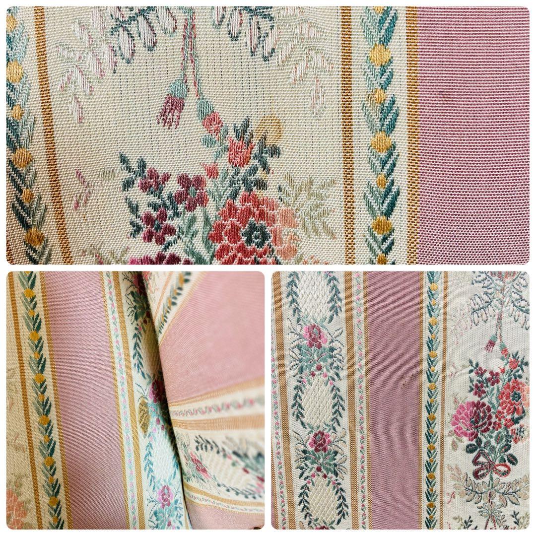 ꧁姫家具꧂ ロココ様式　木製花柄アームチェア　二人掛けソファー　猫脚　ダブル