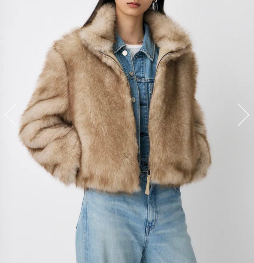 F/FUR STAND COLLAR ジャケット