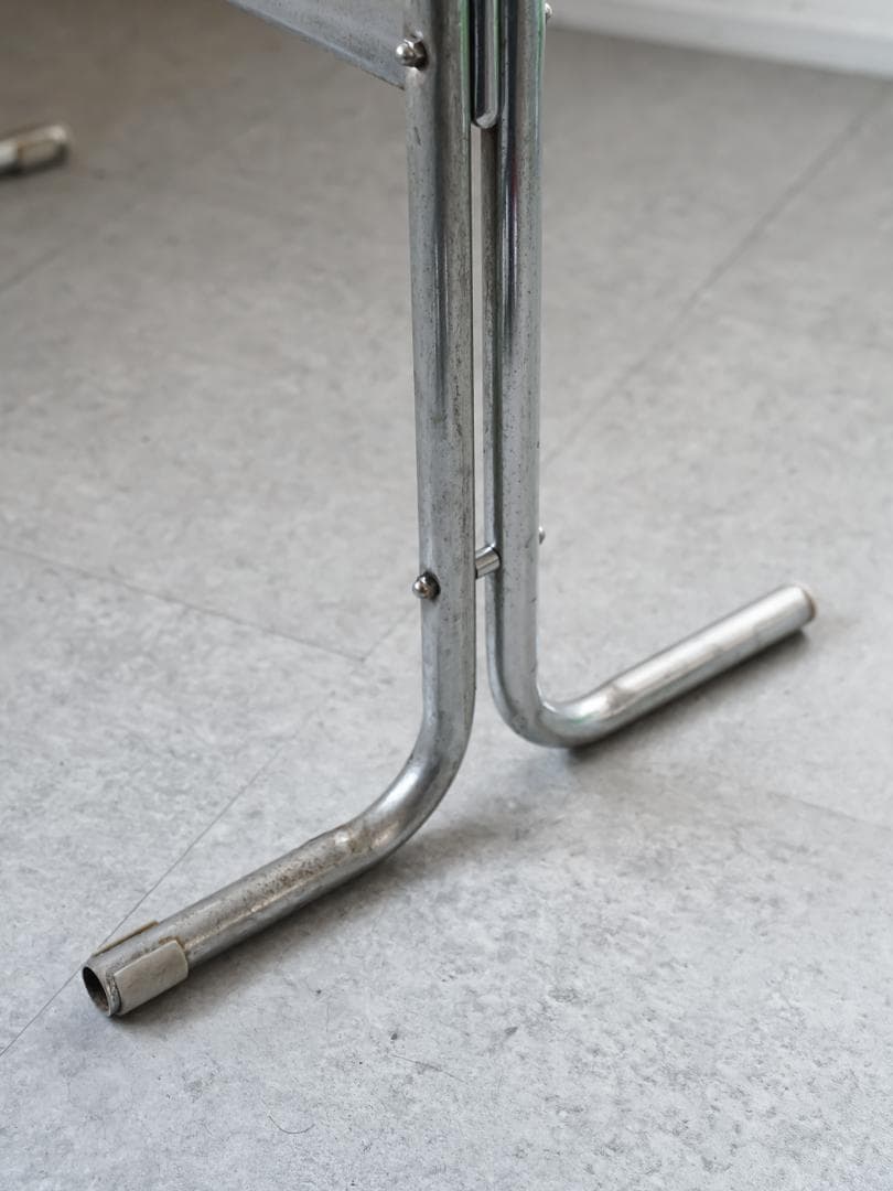 ヴィンテージ　アイアンガラステーブル 什器 ミッドセンチュリーモダン