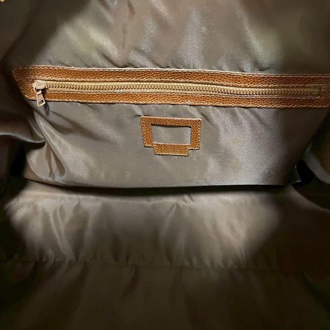 良品　ゲンテン　ボストンバッグ　レザー　2wayショルダー付　ブラウン