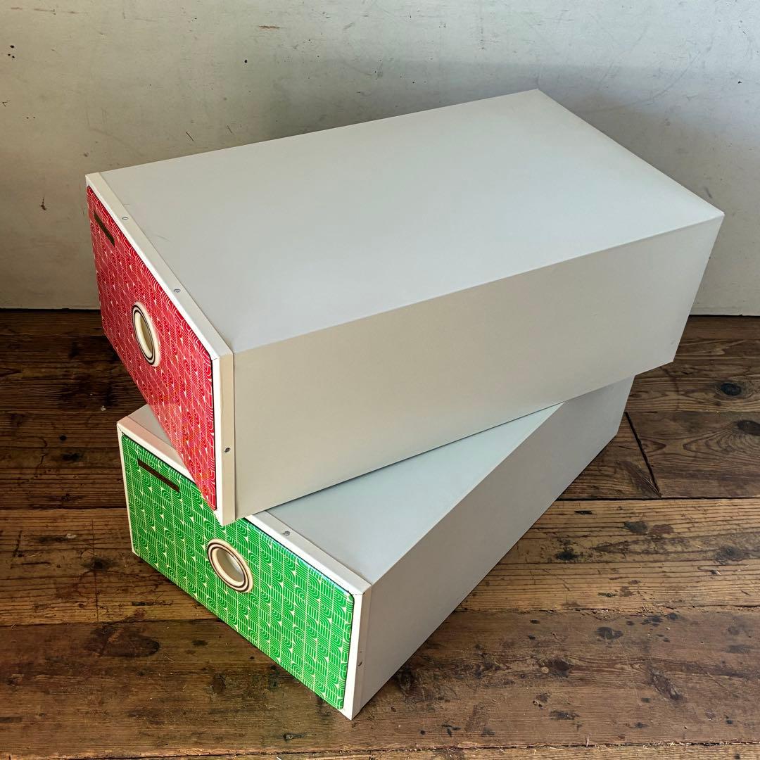 レトロポップ 衣装 衣類収納 ケース 幾何学 ミッドセンチュリー ブリキ