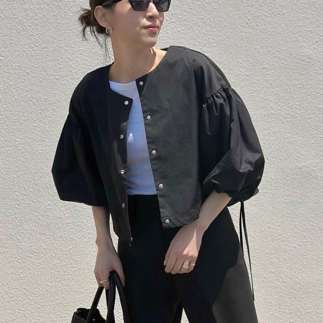 maison de dolce ボリュームスリーブライトブルゾン