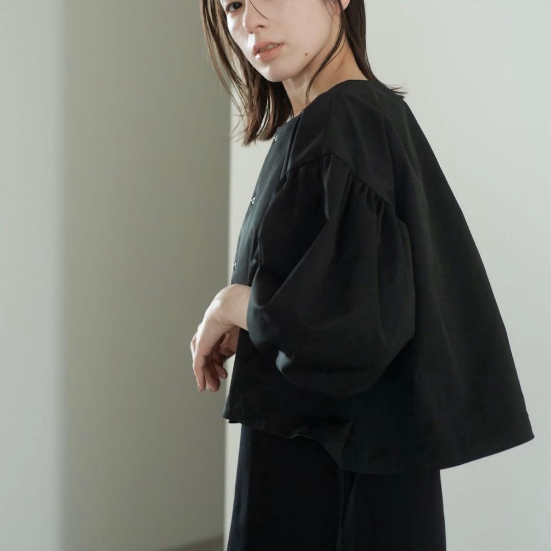 maison de dolce ボリュームスリーブライトブルゾン
