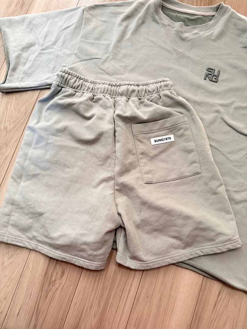 SUNG1975 CUBIC LOGO SWEAT セットアップ