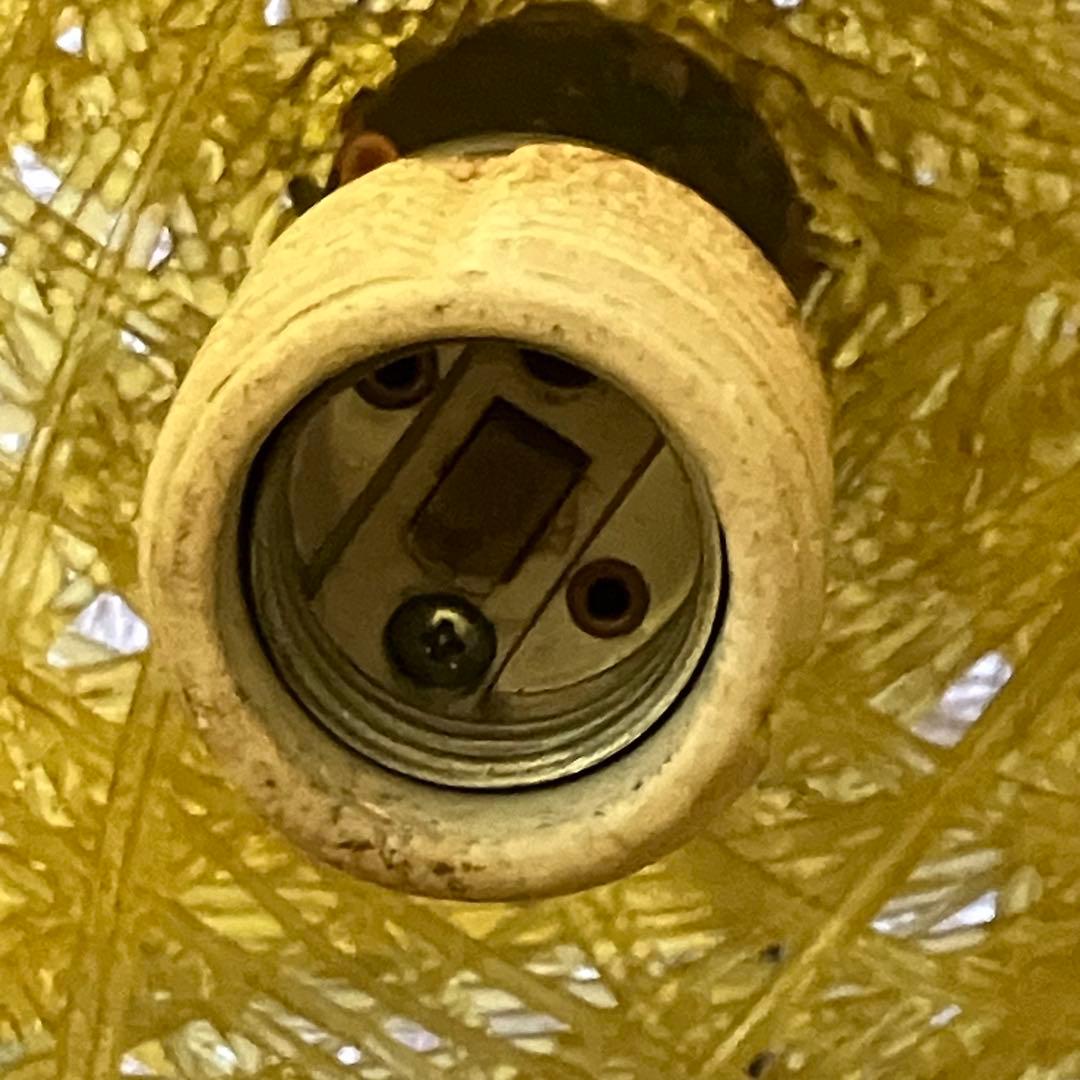 スパゲティペンダントランプ　オレンジ　50-60s ミッドセンチュリー 　球形