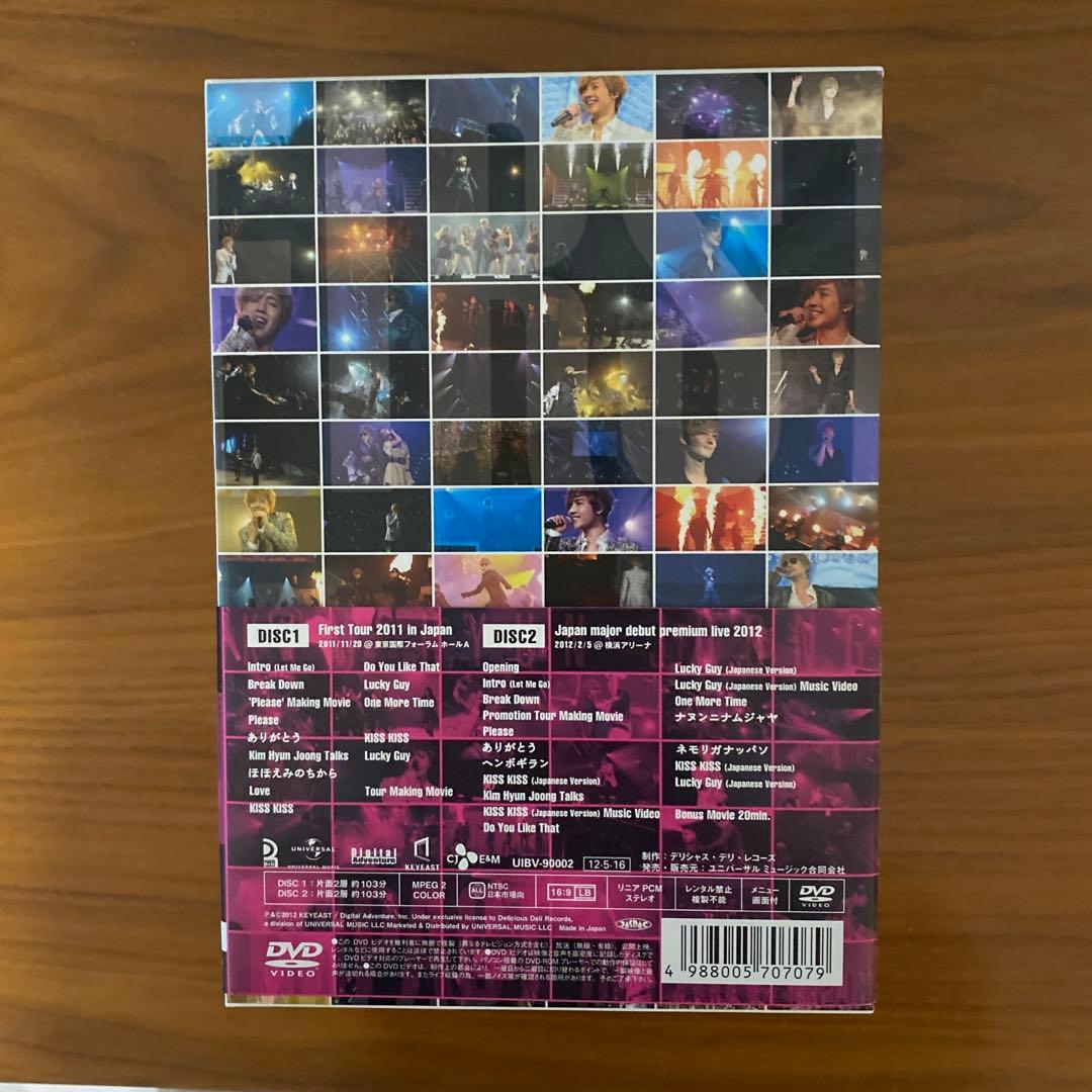 キム・ヒョンジュンのコレクターズ、日本デビューライヴ、密着ドキュメント等のDVD