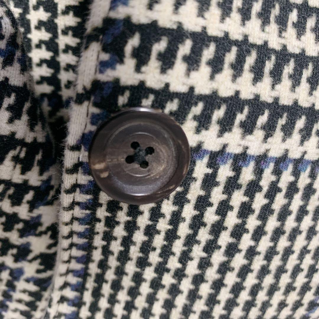 ✨美品 チルコロ1901 ジャージージャケット グレンチェック グレー系 46