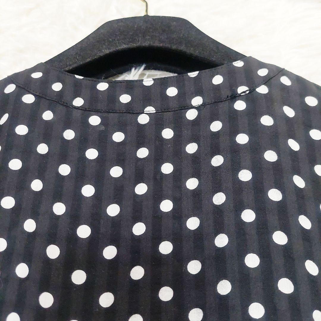 BEARDSLEY ビアズリー 洗える ドット ギャザー ワンピース 0