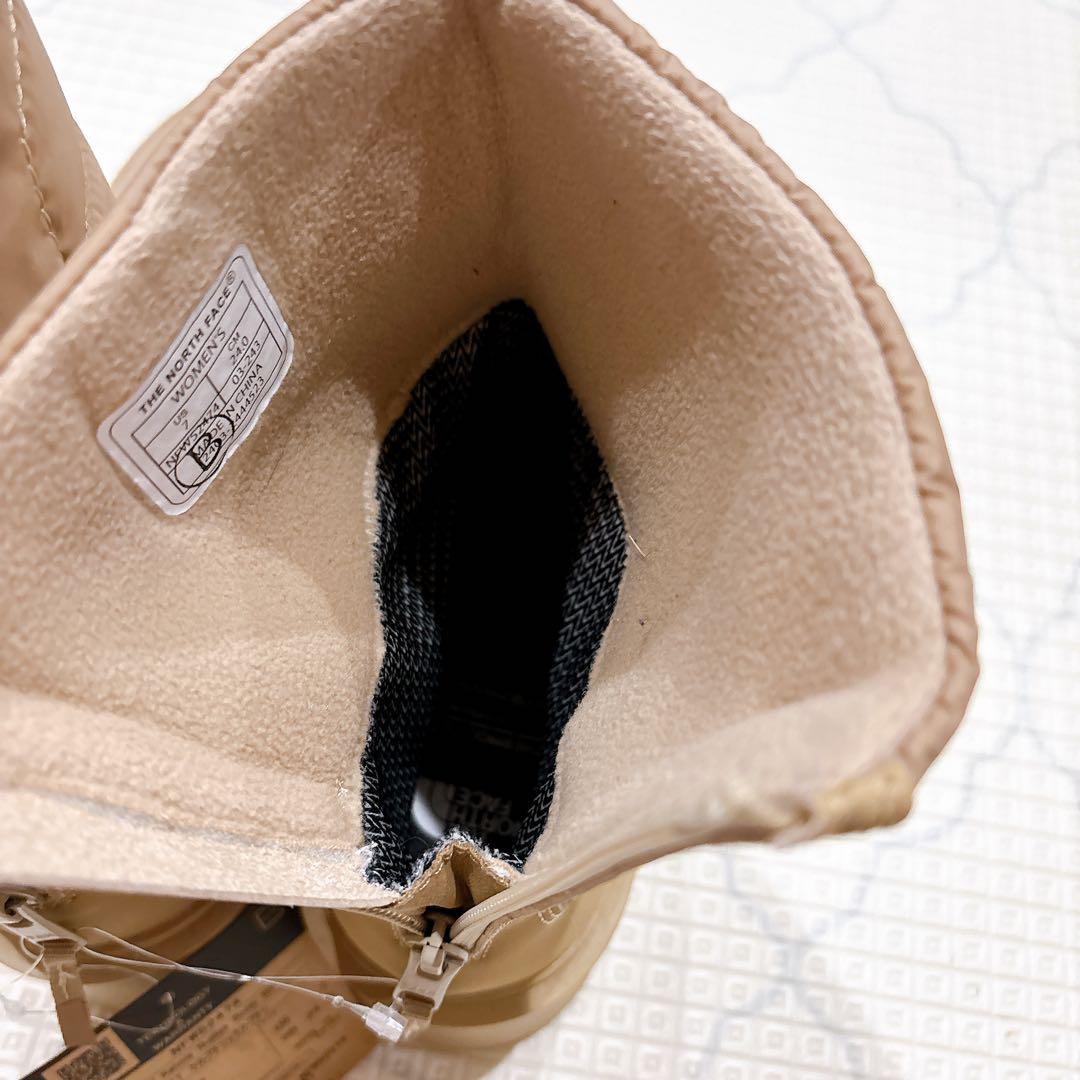 新品未使用　ノースフェイス　カルミア ヌプシ　ブーツ　ベージュ ヒール　24cm