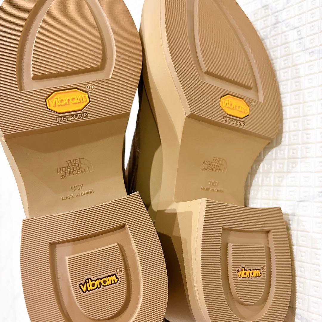 新品未使用　ノースフェイス　カルミア ヌプシ　ブーツ　ベージュ ヒール　24cm