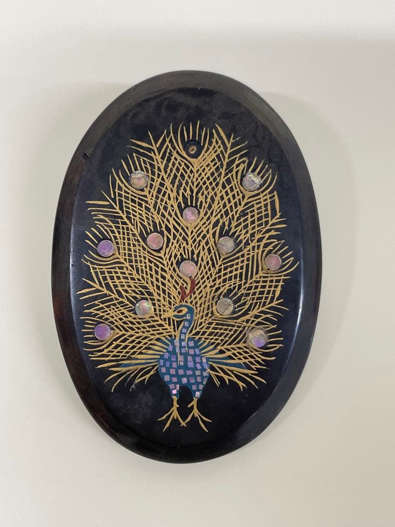 英山作‼︎本鼈甲ブローチと孔雀帯留めセット