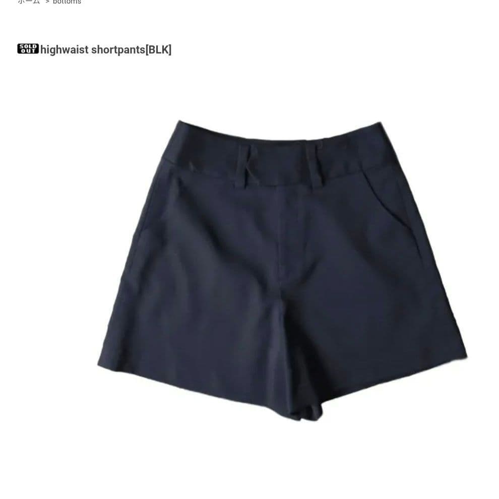 epa ハイウエストショートパンツ ブラック　М