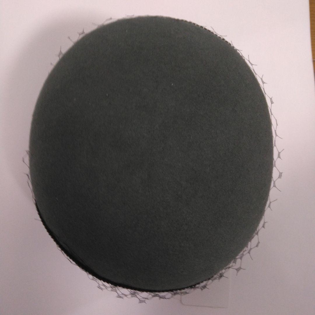 CA4LA カシラ　JULIA　グレー 　ウール　チュール付き　キャスケット