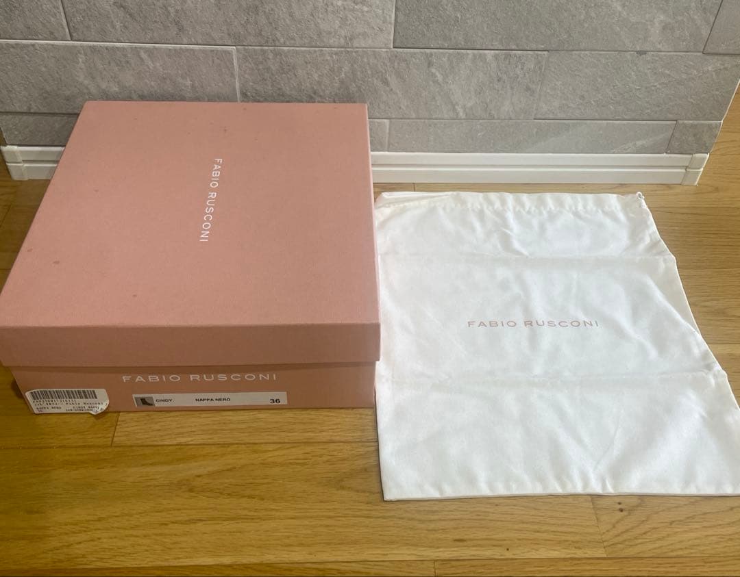 たむ☆ファビオルスコーニ☆ショートブーツ☆黒レザー36サイズ☆