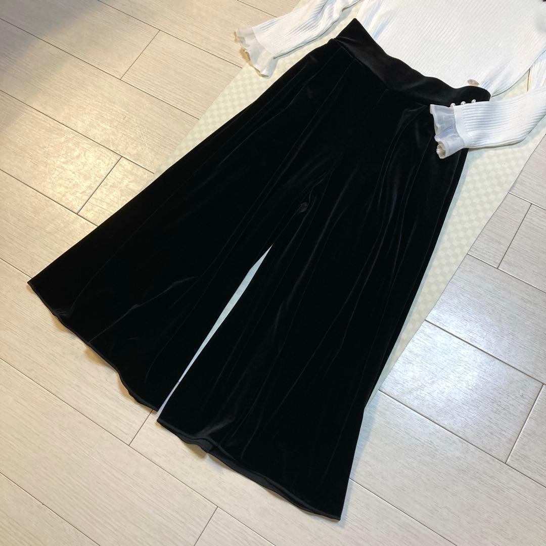 2025年♡美品♡DAISY LIN\"キューティーヒップベロアパンツⅡ\"(黒)