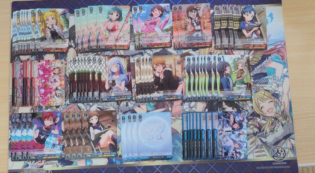 ヴァイスシュヴァルツ　アイドルマスターミリオンライブ　旧弾4コン+パーツセット