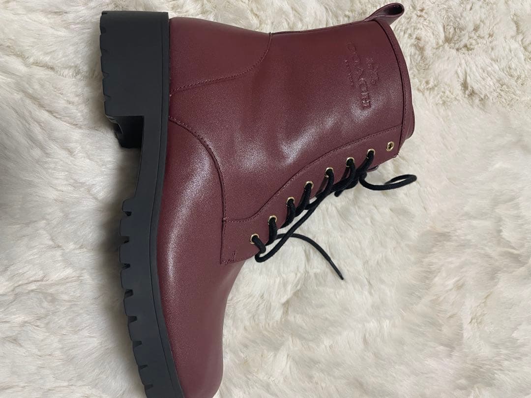 【極美品】COACH ライラブーティ　ブーツ　ボルドー　CW710