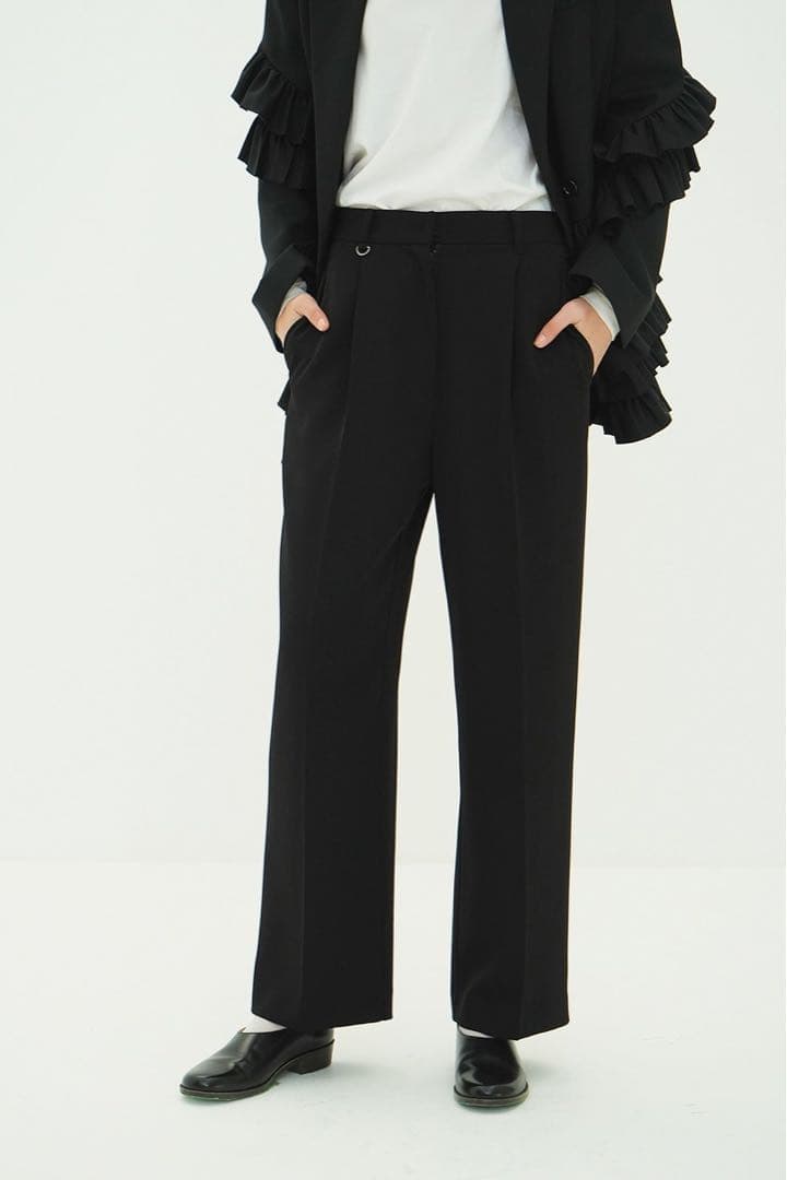 パンツ CLANE 2WAY TUCK STRAIGHT PANTS