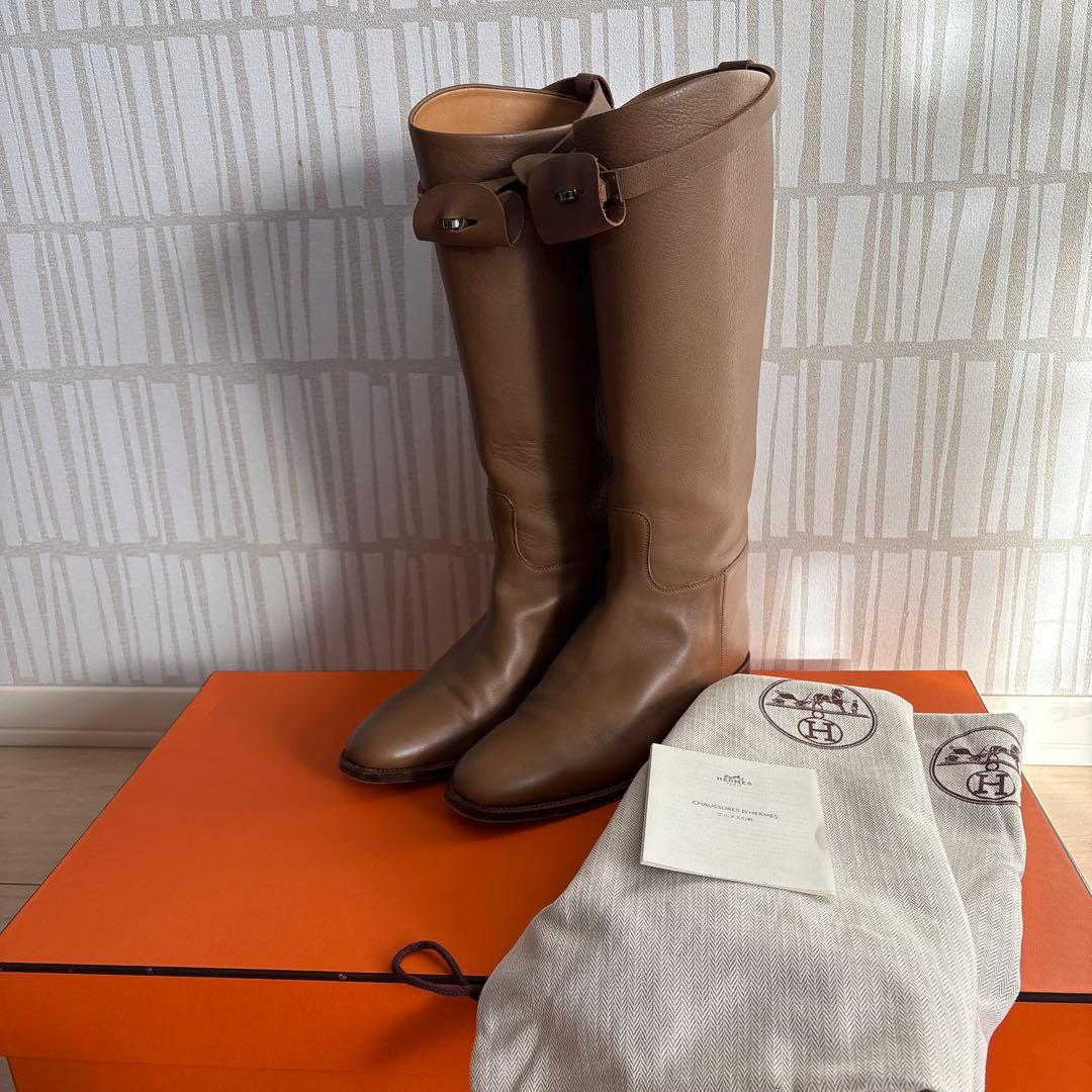 【美品】エルメスジャンピングブーツ