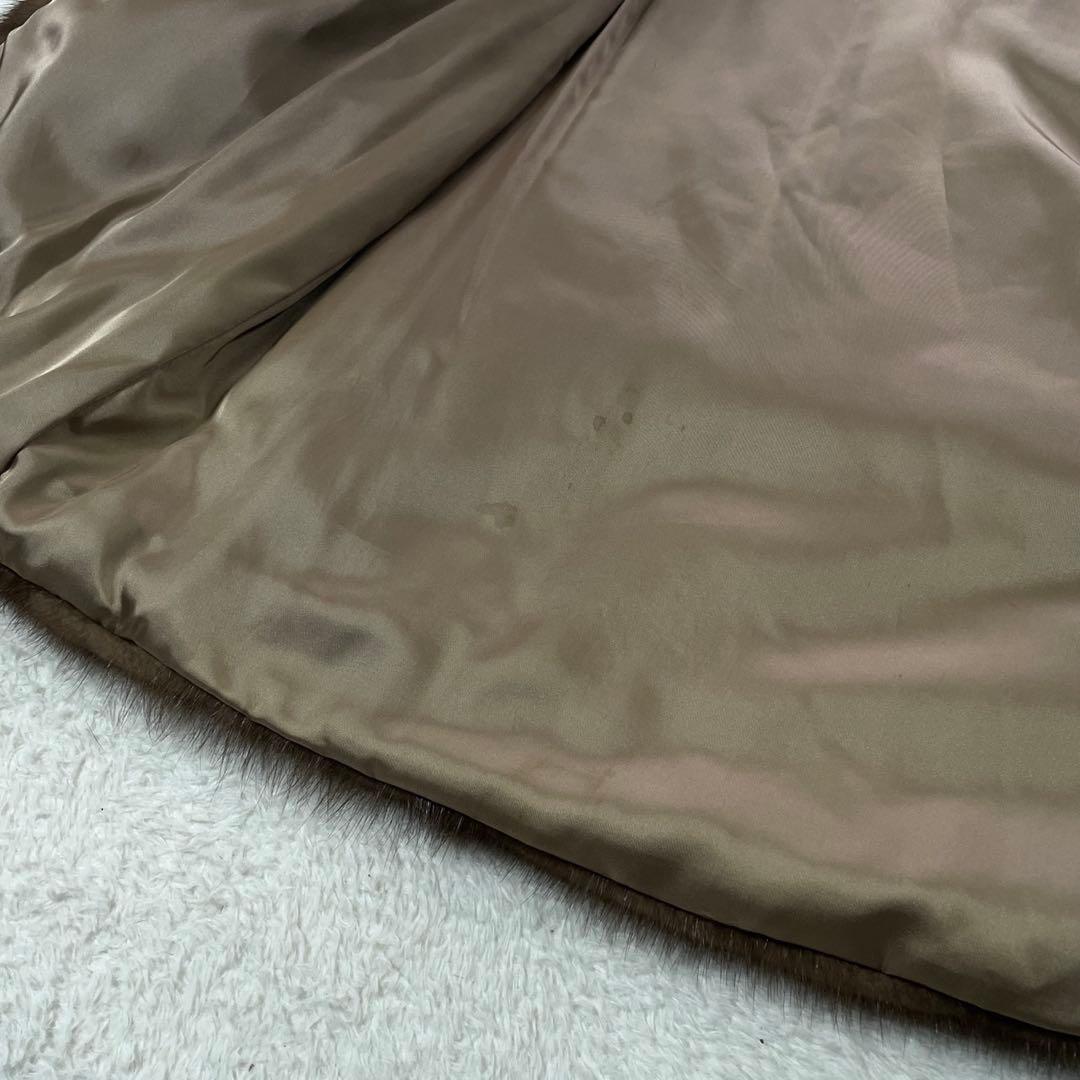 極美品● サガミンク 毛皮 ファーコート ミンクファー 毛並み○ なめし柔らか○