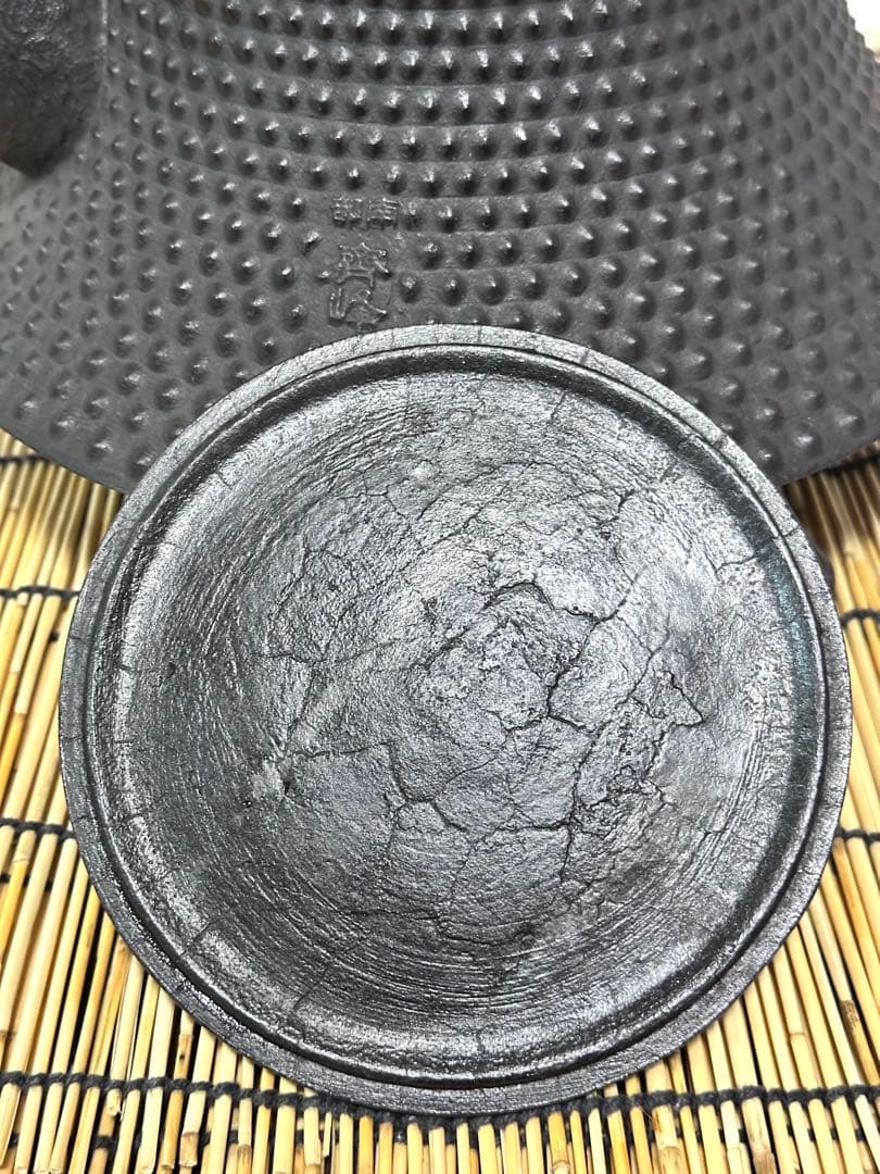 未使用品、タグ付　南部成龍堂鋳　及川光正　斎峰造　３０型　南部鉄瓶　南部鉄器