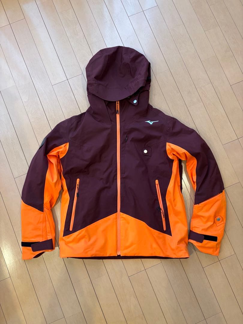 ミズノデモスキーウェア上下セット 2023-2024モデル　紫オレンジ