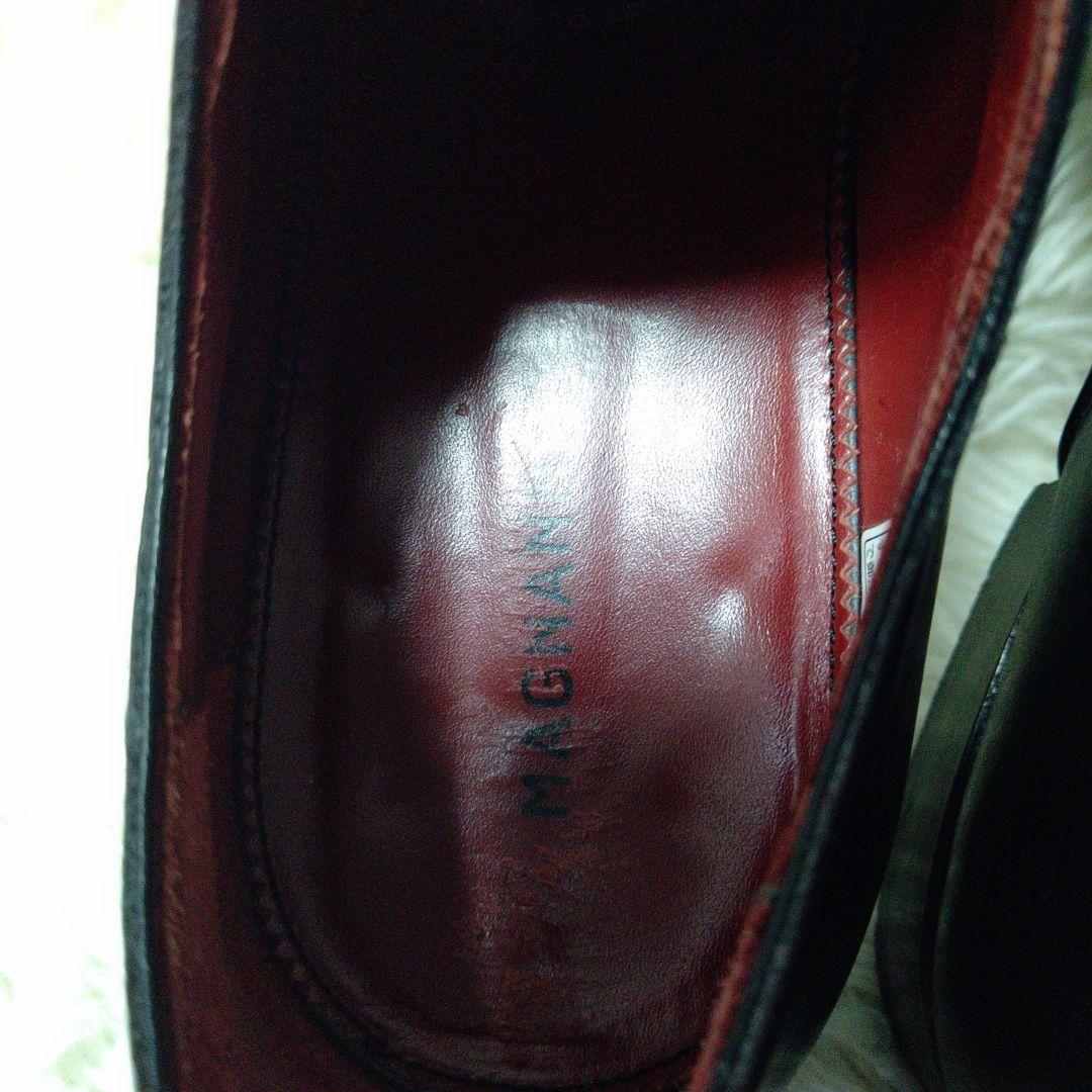 美品 ✨️ MAGNANNI 内羽根 ストレートチップ 41 黒
