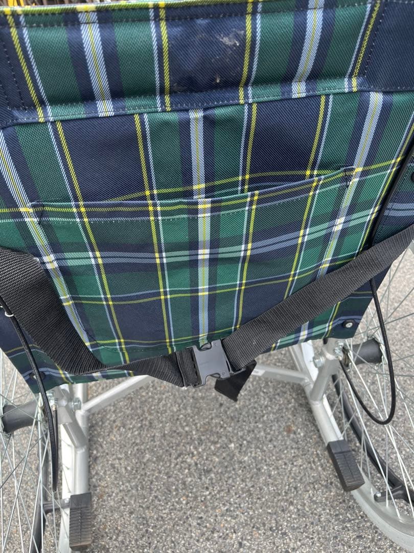 引取限定 奈良県 大和郡山市 車椅子 アルミ製 KY19-8782 自走式