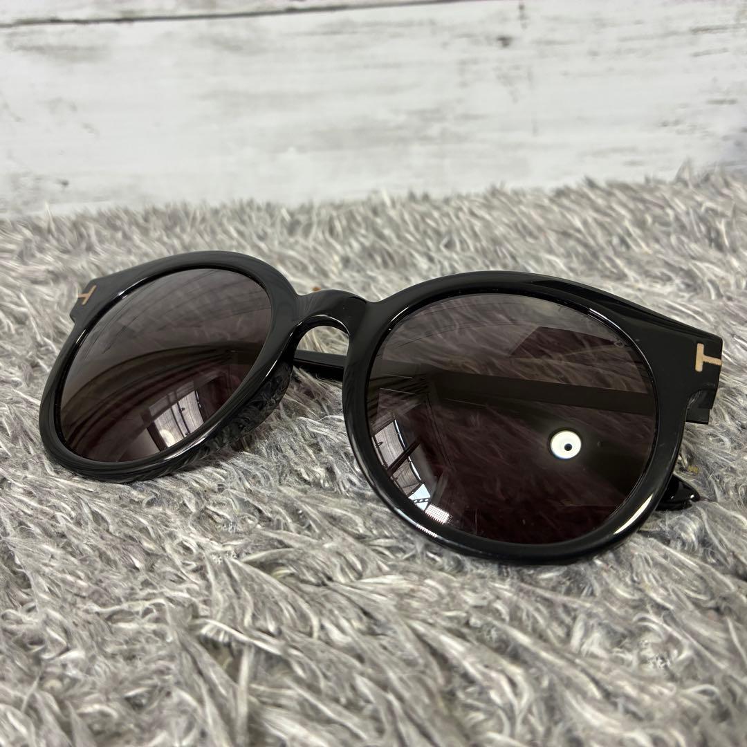 【美品】トムフォード TF475-D 01A サングラス ボストン型 ブラック