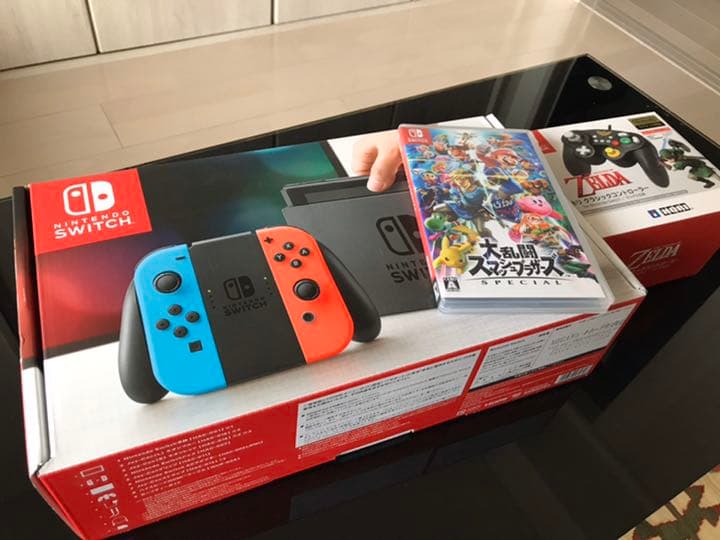 「Nintendo Swit、スマブラSPソフト  ホリクラシックコントローラー