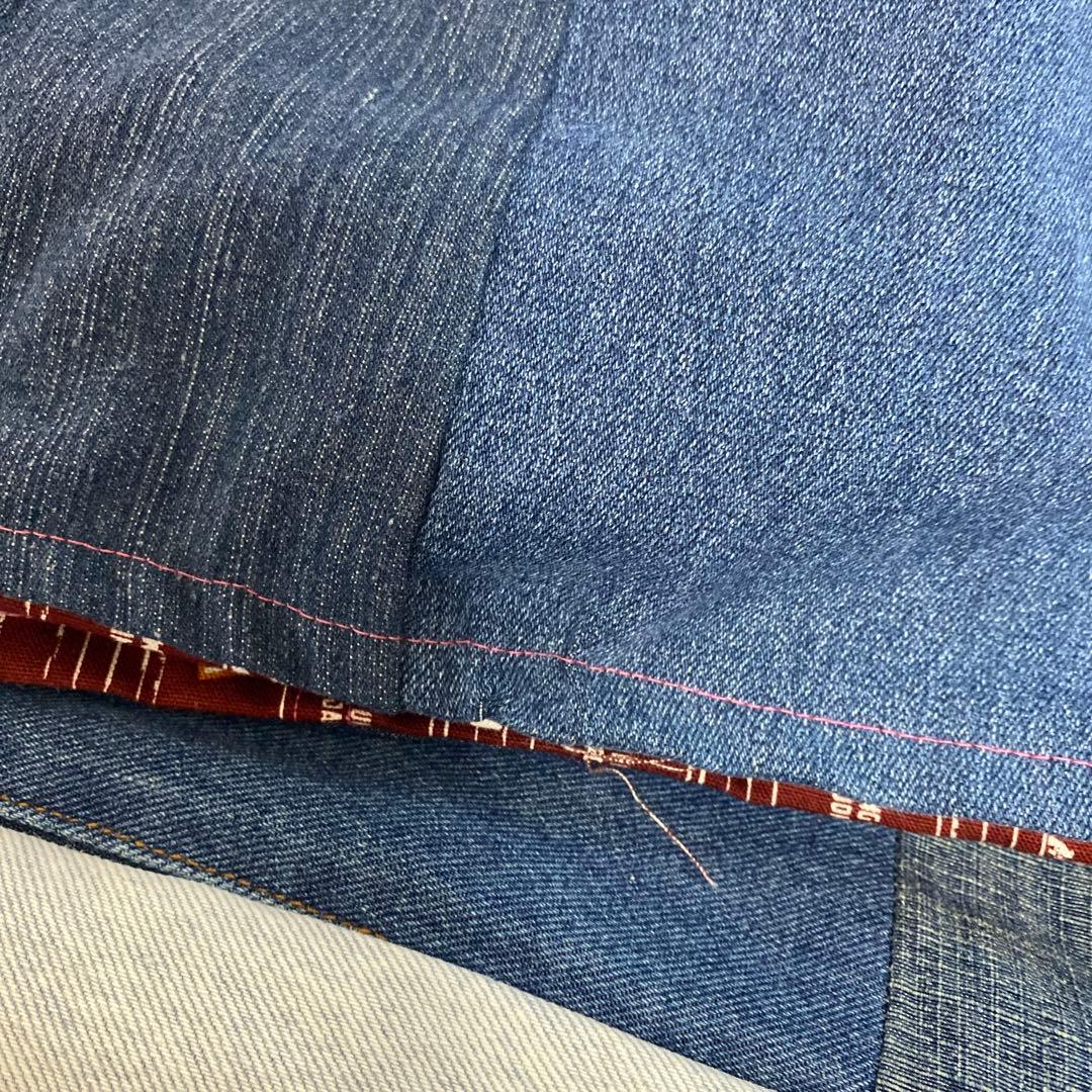 うさぎ年様確認用リメイクデニム マルチカバー　ハンドメイドざっくりベットカバー