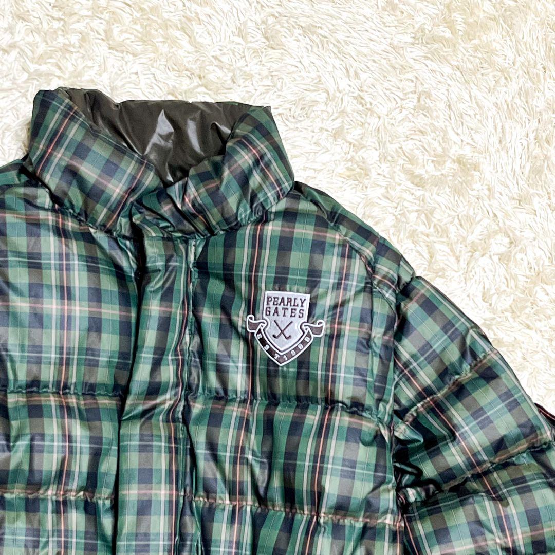 PEARLY GATES ダウンジャケット リバーシブル4way チェック柄