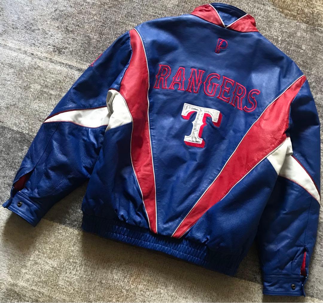 最高のデザイン 90's PRO PLAYER RANGERS レザースタジャン