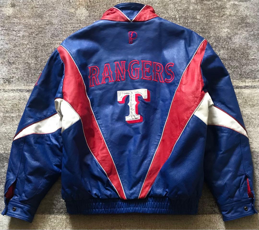 最高のデザイン 90's PRO PLAYER RANGERS レザースタジャン
