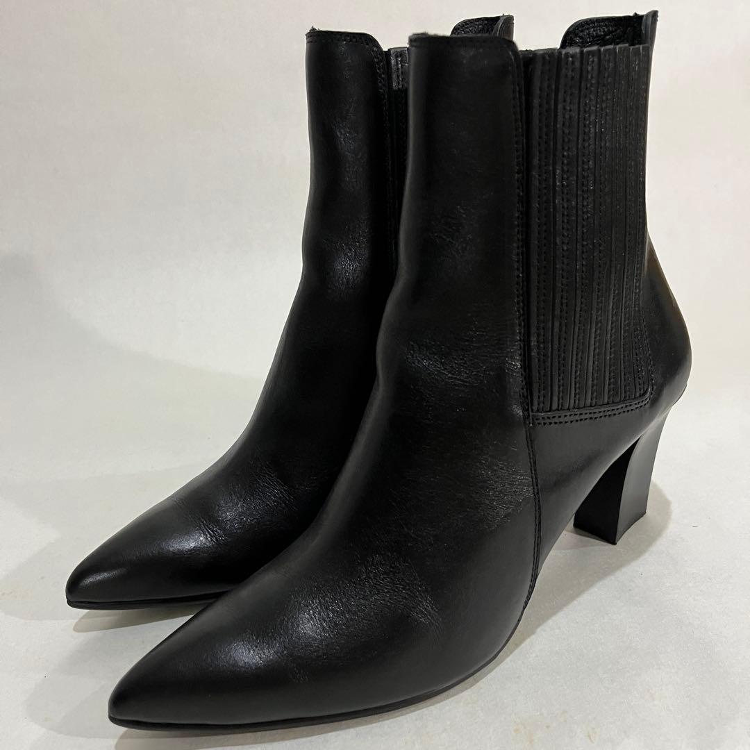 RABOKIGOSHI works 本革サイドゴアブーツ 7.5cmヒール