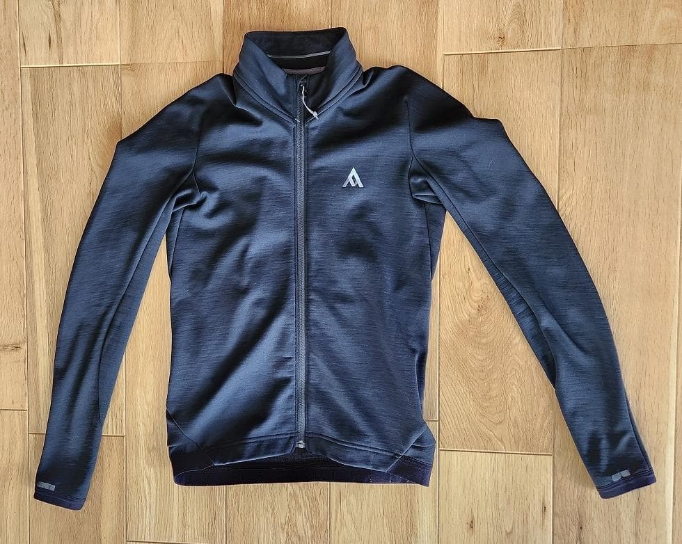 7mesh ウール混　長袖ジャージ　黒　XSサイズ