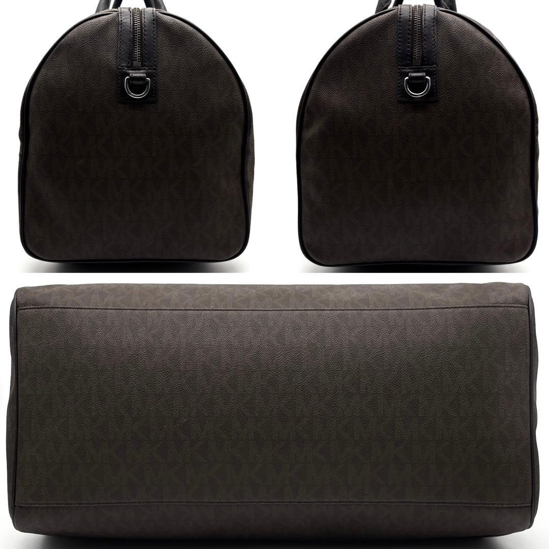 美品 マイケルコース ボストンバッグ 2way MK柄 シグネチャー ブラウン