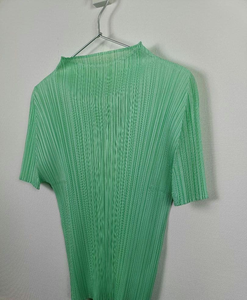 PLEATSPLEASE カットソー【サイズ3 L相当】【ミントグリーン】