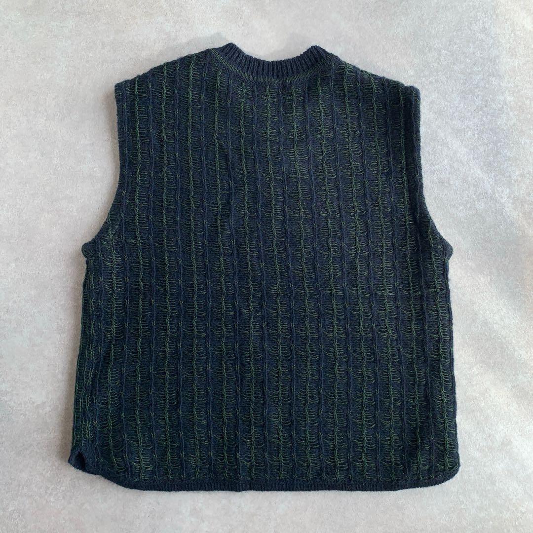 パラスパレス ニットベスト ウール リネン 日本製 PAL'LAS PALACE