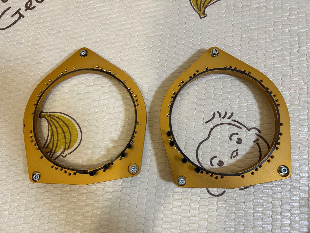 （再値下げ）ハイエース用スピーカーバッフル M &Mデザイン 2個セット