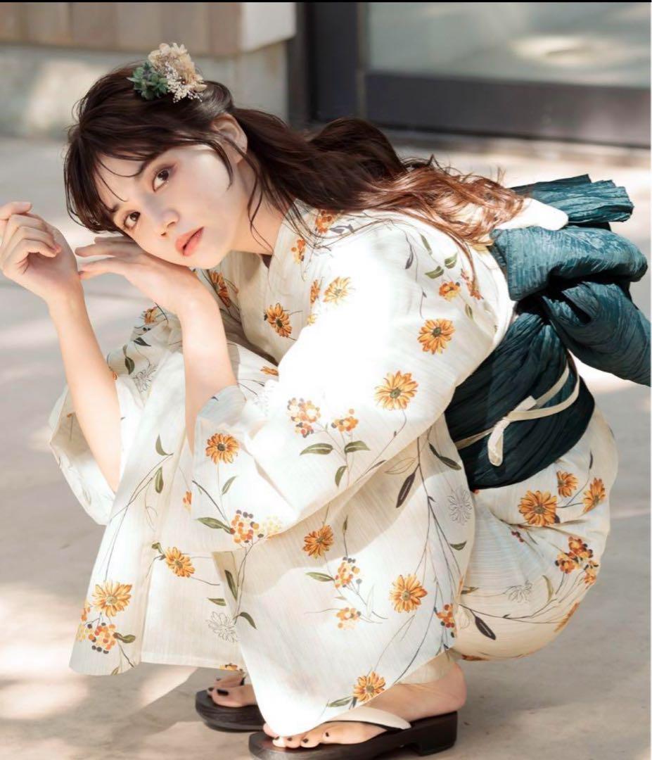 Dita 浴衣 1人着られる（浴衣・兵児帯・下 駄）