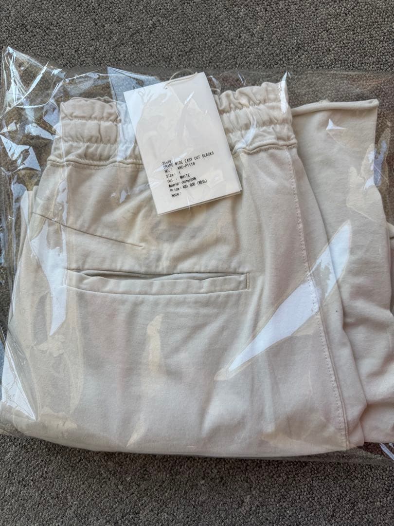アンセルム　ANCELLM Drape Wide Easy Cut Slacks