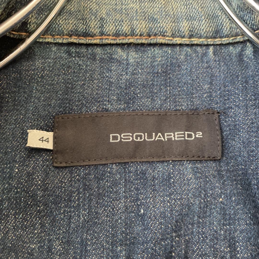 DSQUARED2 デニムジャケット Gジャン　ダメージ　インディゴ　サイズ44