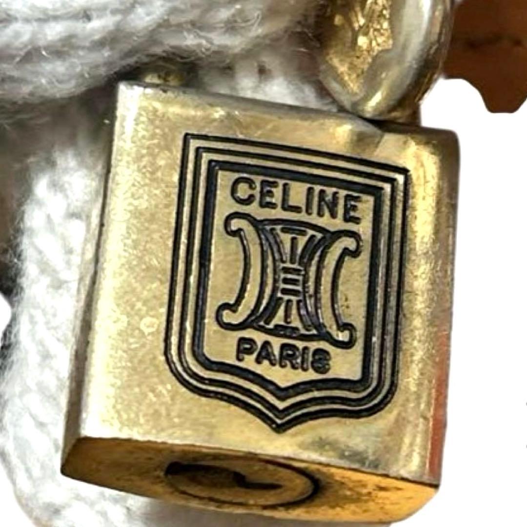 南京錠つき★オールド セリーヌヴィンテ ージ大型 ブラゾンマカダム 旧型レア