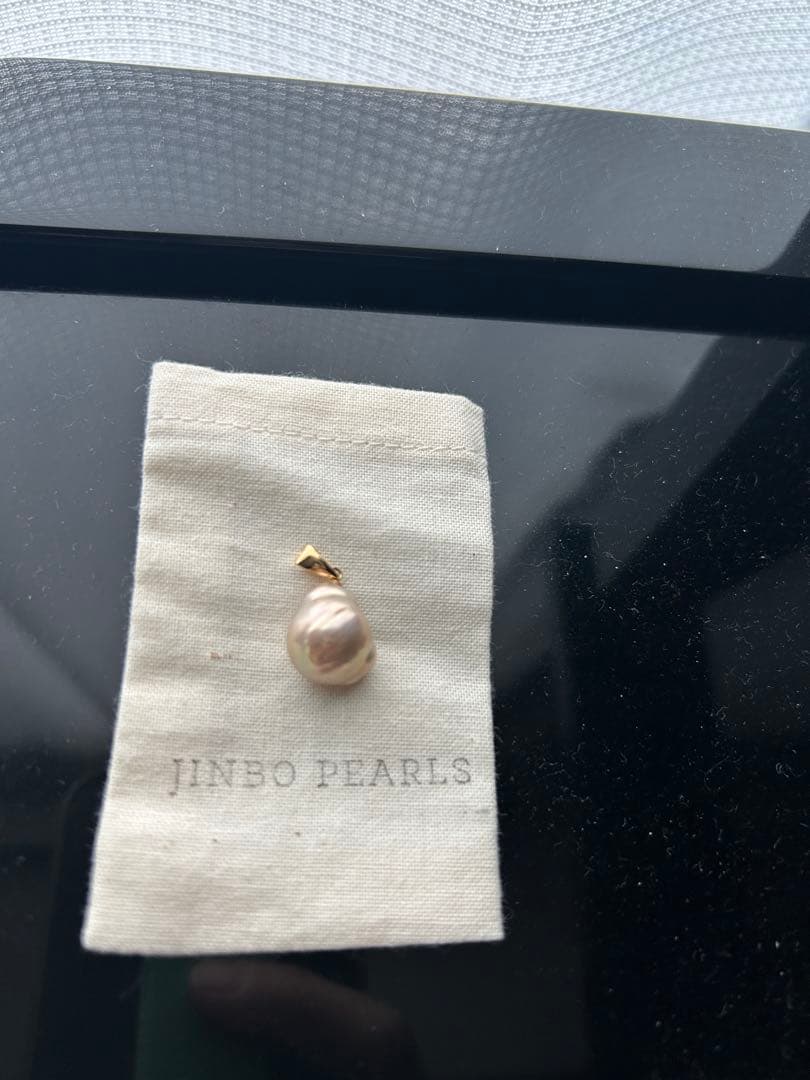 神保真珠商店　K18淡水パールトップ　jinbo pearls