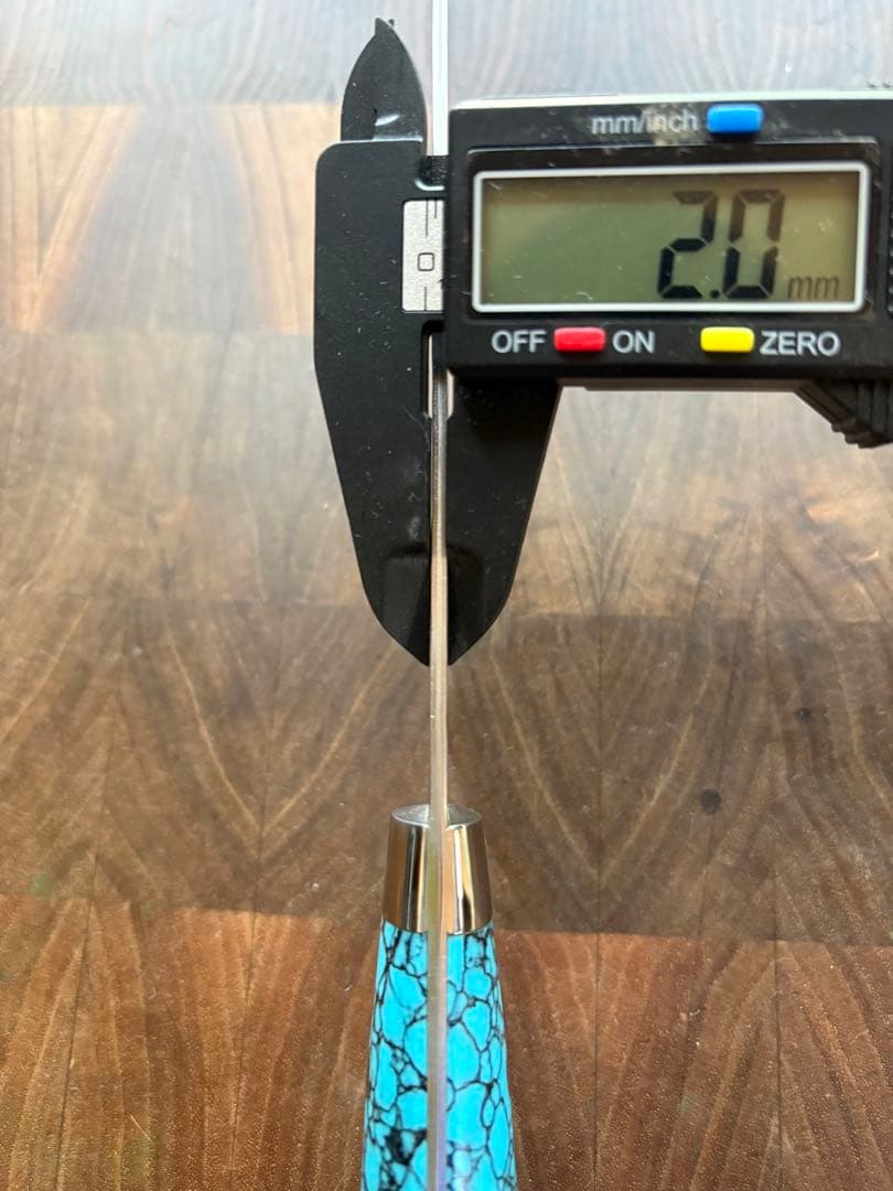 黒崎優　閃光　鋭　sg2 切付　牛刀 210mm ターコイズ　洋包丁　越前