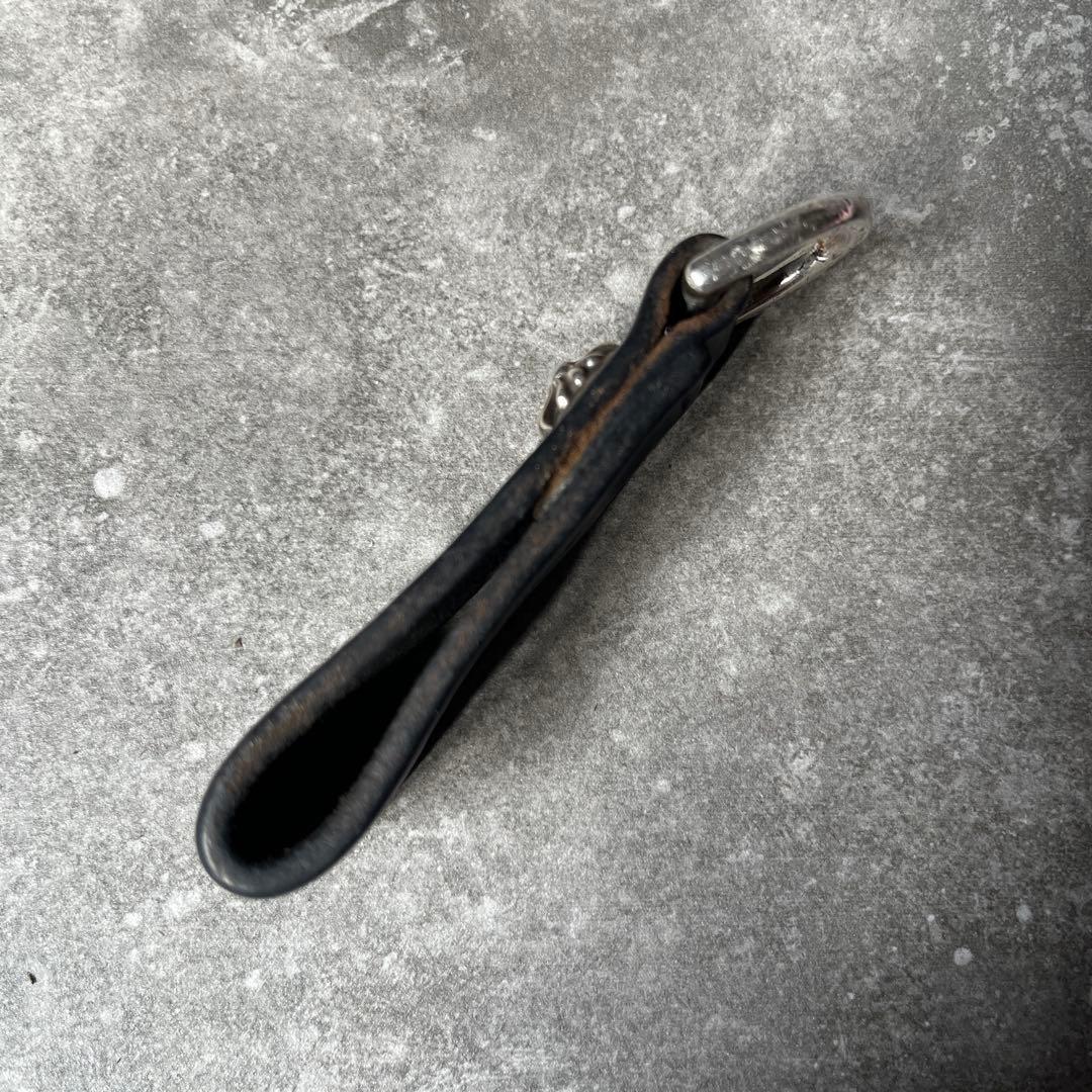 焼きそば　クロムハーツ キーリング CHプラス レザーベルトループ